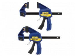 IRWIN Quick-Grip Quick-Change Medium-Duty Bar Clamp 150mm (6in) Twin Pack £24.99